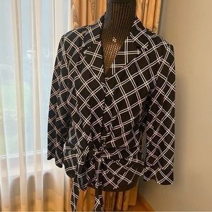 Vintage Jones New York tie blouse